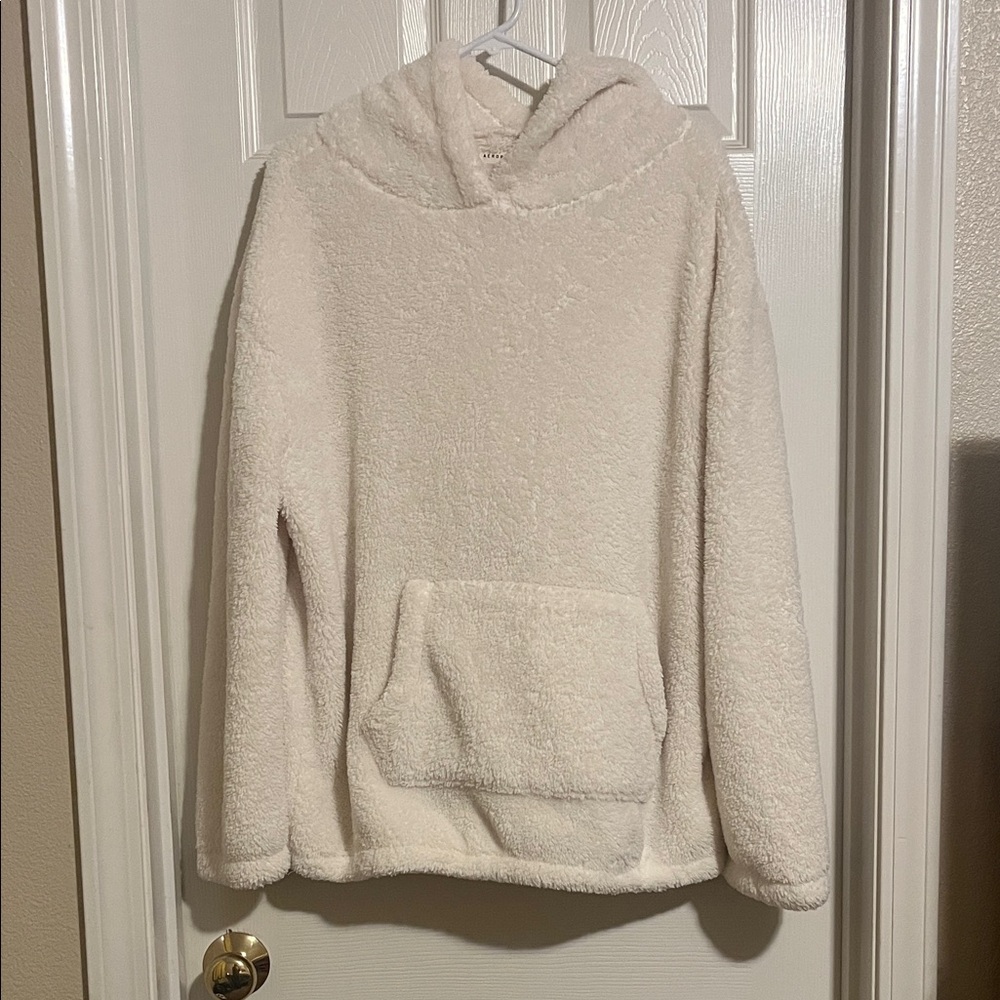 Aeropostale Cozy Cream Hooded Sweater